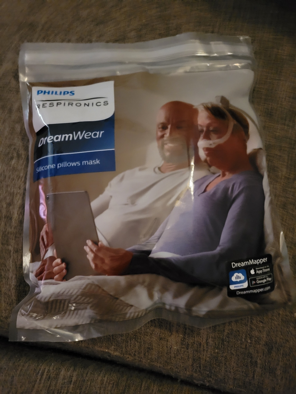 Philips Respironics DreamWear Silicone Pillow Mask - White/Clear